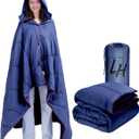Outdoor Puffy Camping Blanket, Lightweight Down Alternative Puffy Waterproof Stadium Blanket with Portable Bag, Lightweight Camping Blanket for 2 People, Cold Weather, Sports, Travel, Car, 79*54 inch