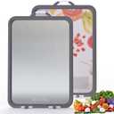 Titanium Cutting Board - New Titanium Cutting Boards for Kitchen Double Sided Non Toxic Titanware Cutting Board, Ideal Charcuterie & Chopping for Meat, Cut Easy Clean Chopping Board (14"L x 10"W)