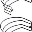 2 Pack Wall Mounted Hat Organizer, Hat Rack for Wall, Black Metal Ball Cap Storage Hold Up to 30 Caps for Closet Door & Bedroom, Space-Saving Storage Solution with Adhesive & Screw Installation Kit