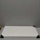 Deep Floating Shelves, 12 Inch Deep Floating Shelves for Wall, 24"W x 12"D Wall Shelves for Books, Rustic White Wooden Shelves, Large Wide Display Shelf for Bathroom, Living Room, Bedroom, Set of 2