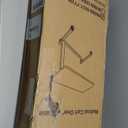 Vaunn Medical Adjustable Overbed Bedside Table With Wheels (Hospital and Home Use) (Walnut Brown)