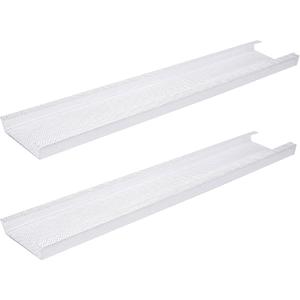 2 Pcs 48x8x2 Inch Wrap Around Fluorescent Light Covers, 4Ft Acrylic Fluorescent Lights Cover Replacement, Rectanglar Ceiling Light Diffuser Lens Cover for Home Kitchen Room