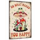 Putuo Decor Stay Wild Moon Child Sign 12 x 8 Inches Aluminum Vintage Metal Tin Signs Mushroom Frog Wall Art Plaque for Home Bar Bedroom Man Cave Office