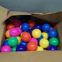 LANGXUN 50 100 200 400 Soft Plastic Ball Pit Balls for Kids, Gift for Baby Toddler Birthday Christmas, Ball Pit Play Tent, Baby Kiddie Pool Water Toys, Party Decoration