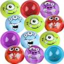 ArtCreativity Monster Poppers, Set of 12, Pop-Up Half Ball Toys in Assorted Colors and Designs, Old School Retro 90s Toys for Kids, Birthday Party Favors, Goodie Bag Fillers for Boys and Girls