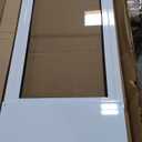 PetSafe Doggy Door for Sliding Glass Doors, Adjustable Height 75 7/8" to 81", No-Cut DIY Install, Aluminum Panel, Ideal for Renters, for Medium Dogs Up to 40 lb., (White, Medium)