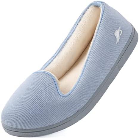 Wishcotton Women's Lightweight Memory Foam Closed - Back Slippers, Comfy Non - Slip House Shoes for Indoor & Outdoor, Size: 8