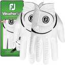 FootJoy Golf Ladies WeatherSof Glove (1 Pair) (Medium, White)