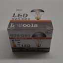 Half Chrome Light Bulb Dimmable 6W Anti Glare LED Light Bulbs 60 Watt E26 Silver Dipped Bulb 4000K Daylight G25 Globe Shape Decorative LED Bulbs G80 Bulbs for Bathroom,Vanity,Mirror,4 Pack