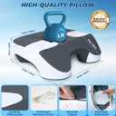 Side Sleeper Pillow with Arm Holes, 2 in 1 Shoulder Relief System