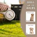 OUTnWILD Retractable Dog Leash - Tangle-Free 360 Design with Anti-Slip Handle | 16 ft Strong Nylon Tape | One Touch Quick-Lock Braking System | for Small/Medium Breeds/Pets Up to 44lbs. (Khaki, M)