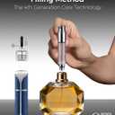 Travalo AQUA Refillable Perfume Atomizer, 5ml Travel Perfume Bottle with Easy Bottom Refill, Leak-Proof Mini Cologne Sprayer, TSA-Approved Pocket Fragrance Spray for Women & Men, 1 Piece (Blue)