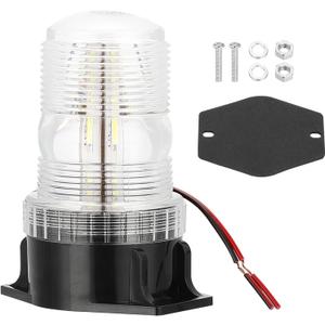 PATIKIL LED Strobe Warning Lights, 10V-80V Leds Flashing Lamps for Truck Tractor Vehicle Roof Forklift Golf Cart Mower UTV Car, White