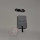 VEEKTOMX 5000mAh Slim Portable Charger with Built-in Lighting Cable - Power Bank Travel Phone Charger - External Battery Pack Compatible with AirPods/iPhone 14/13/12/11 Pro- Black