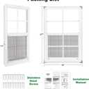 18" x 27" Shed Windows 2 Pack, Small Sliding Window with Tempered Glass & Metal Mesh Screen, Flush Mount Windows for Shed Chicken Coop Barn Household Garage Basement Cabin Playhouse