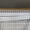 5 Tier Over The Fridge Shelf for Dorm Wheels 8 Hooks and 5 PVC Pads White, 90.5"