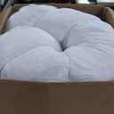 Queen Size 4 Inch Mattress Pad Pillow Top Mattress Cover Quilted Fitted Mattress Protector Cotton Top Stretches up 8-21" Deep Pocket Cooling Mattress Topper (60x80 inch, White)