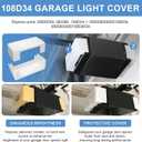Garage Door Opener Light Lens Cover Part #108D34 Compatible with Chamberlain Craftsman LiftMaster Garage Opener Replacement Parts (2 Pack)