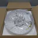 VOLISUN Low Profile Ceiling Fans with Lights and Remote, Ceiling Fan with Light Flush Mount, No Assembly, 3000K-6500K Dimmable, White Fandelier Ceilings Fans with Lights for Bedroom (20 INCH)