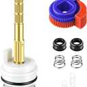 Dreyoo Round Stem Washerless Cartridge Compatible with Danze DA603567, Shower Cartridge Compatible with Glacier Bay and Pegasus Single Handle Tub/Shower Faucets with Temperature Limit Stops