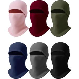 Fourluoo 6 Pcs Fleece Balaclava Ski Mask Winter Full Face Cover for Men Women Windproof Warm Mask for Cold Weather Outdoor
