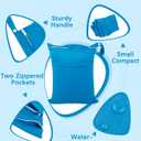 babygoal Wet Dry Bags 3 Pack for Baby Cloth Diapers, Washable Travel Bags, Beach, Pool, Gym Bag for Swimsuits & Wet Clothes with 2 Pockets 3LN10