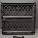 MYPET North States Paws Portable Pet Gate: 26-40" Wide. Pressure Mount. No Tools Needed. Made in USA, 23" Tall, Expandable, Durable Dog Gates for Doorways, Fieldstone Gray