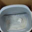 Open-Top Self Cleaning Litter Box, Automatic Litter Box with Dual Safety Sensors, Anti-Pinch Protection, Large Capacity, APP Control, White-Grey