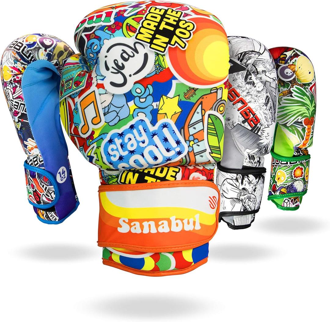 Sticker Bomb Adult Boxing Gloves (12 OZ)