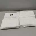 NICETOWN White Sheer Linen Curtains for Living Room 84 inch Length 2 Panels Set, Grommet Semi Sheer Privacy with Light Filtering Flax Window Treatments for Bedroom, W52 x L84