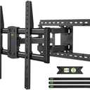 USX MOUNT Full Motion TV Wall Mount for Large TVs 42-95 Inch up to 150 lbs, Wall Mount TV Bracket with Swivel and Tilt, Fits 16",18", 24" Wood Studs, Max VESA 600x400mm Fit 65+ 75+ 85 86 90 TVs XML025