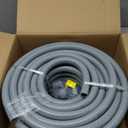 Liquid-Tight Conduit 100 ft and 10 Pieces of Connector Kit, Electrical Conduit 3/4 100ft w/UL Certification, Flexible Conduit with 5 Straight and 5 90-Degree Conduit Connector Fittings