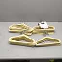 Basics Kids Velvet, Space Saving, NonSlip Clothes Hangers for Infant and Toddler, Durable, 11.6 inches (for Baby Clothes), Pack of 50, Beige