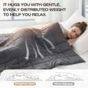 Weighted Blanket for Adults (20lbs, 60"x80") Heavy Blanket with Premium Glass, Cooling Weighted Blanket for Sleeping, Queen Size Perfect for 190-210 lbs, Soft Breathable Blanket, Dark Grey