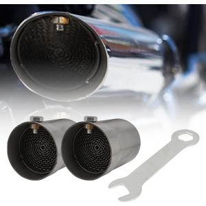 CHANGCHENG 2 Pcs Exhaust Baffle Silencer DB Killer Muffler Fit for inch Motorcycle Pipe-C