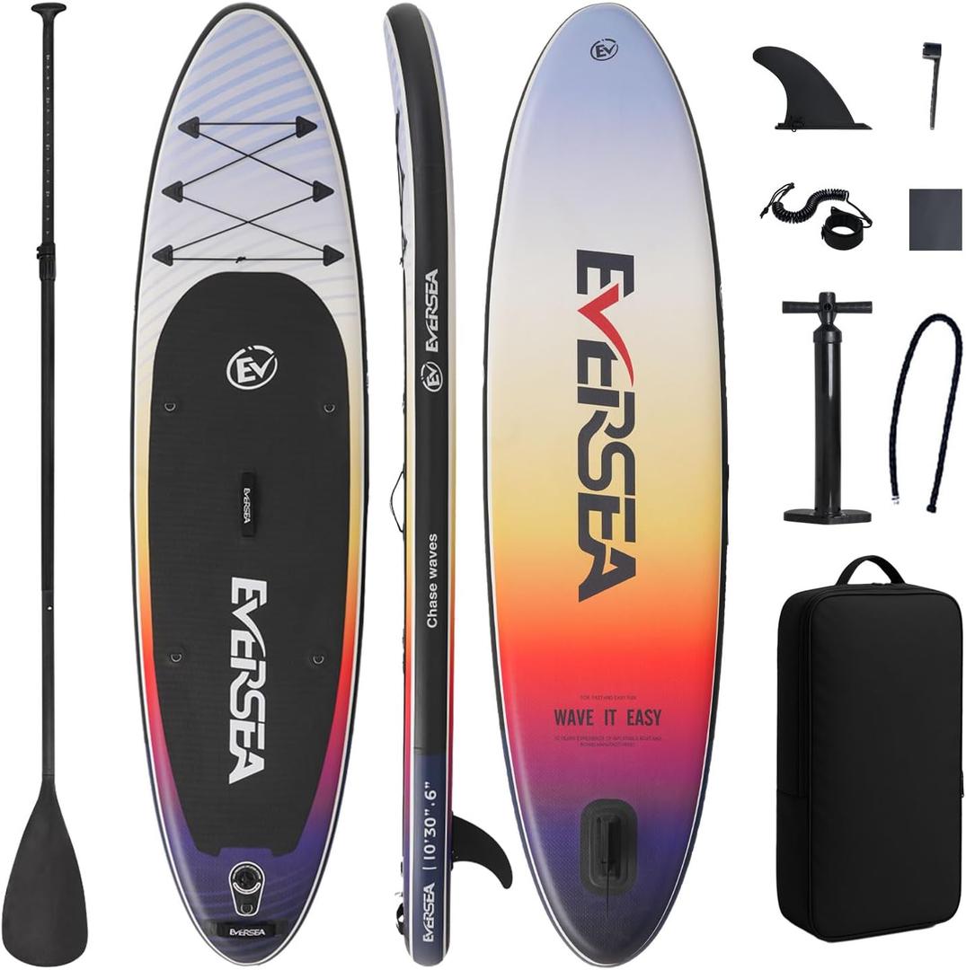 Inflatable Stand-Up Paddle Boards  32"/33"/34" Widths Inflatable Paddle Board with SUP Accessories, Camera Mount, Basic All-Around SUP Board for All Skill Levels, Up to 450lbs
