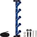 POOLAZA Pool Equipment Storage Rack - Pool Tool Organizer Holds Cleaning Accessories, Skimmer Nets, Brushes, Vacuum Heads, Vacuum Hoses, Pool Tool Holder, Hot Tub Spa & Pool Supply Storage