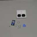 Air Tracker Tags-4 Pack, Bluetooth Tracker Works with Apple Find My APP (iOS Only), Bluetooth Smart Air Tag Keys Finder and Item Locator for Keys, Bags, Luggage, Wallet, Replaceable Battery (2 Black and 2 White)