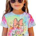 Magic Shirt for Toddler Baby Girls Magical Kingdom Tshirt Cute Castle Outfit Holiday Family Vacation Summer Tee Top (9-10 Years, Tie-dye-b)