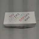 4 Pack Reading Glasses Blue Light Blocking for Men Women, Rectangular Frame Computer Readers with Spring Hinge, Reading Glasses for Men Women Anti-Eyestrain/UV Ray Eyeglasses (2.5x)