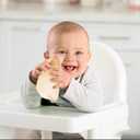 Nmi Reusable Baby Silicone Food Pouches 2 Pack - Refillable Food Storage for Kids,Baby - Squeeze Pouch Washable Refill - for Yogurt Applesauce and More for Babies/Toddlers, Simple Modern up to 5oz (Orange)