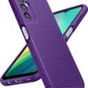 FNTCASE for Samsung Galaxy A14 5G Case: Dual Layer Protective Heavy Duty Cell Phone Cover Shockproof Rugged with Non Slip Textured Back - Military Protection Bumper Tough - 2023, 6.6inch (Purple)