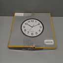 Bernhard Products Black Wall Clock, Large 13-Inch Silent Non Ticking Quartz Battery Operated Round Easy to Read Classroom/Home/School/Office Clock