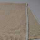 Deconovo Waffle Bath Mat  Ultra Absorbent, Non-Slip, Quick-Dry, Machine Washable, Stylish & Durable Bathroom Rug, Light Yellow & White, 24x72 Inch