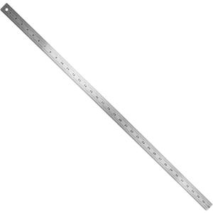 Pacific Arc Stainless Steel Ruler with 32nd and 64th Graduations, 36 Inches Rubber Backed