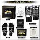 iAOVUEBY Papa Gifts, Fathers Day Gift for Papa/Grandpa, Birthday Gift for Dad, Funny 20oz Insulated Tumbler Cup Sets Present, Best Gifts Ideas for Papas Grandpa Grandparents from Grandkids