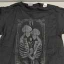 Tarot Card The Lovers Skeleton Goth Halloween Witch T-Shirt, S