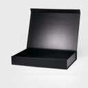 Geoto 17.32"×12.6"×2.76" A3 Extra Shallow Size Luxury Rigid Foldable Magnetic Closure Collapsible Gift Packaging Boxes(Black), 1 Count