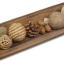 Decorative Bowl Vintage Wooden Dough Bowls Hand Carved, Farmhouse Country, Restaurant, Cafe Decoration, Place Bread, Fruit, Aromatherapy. (20x6x2in)