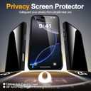 SEXYMOM Magnetic for iPhone 16 Pro Max Case with 2 Privacy Screen Protectors - Upgraded Camera Protection - Wireless Charging Compatible,21ft Drop Tested,Slim Fit Matte Phone Case - Black